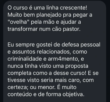 Depoimento aluno 1